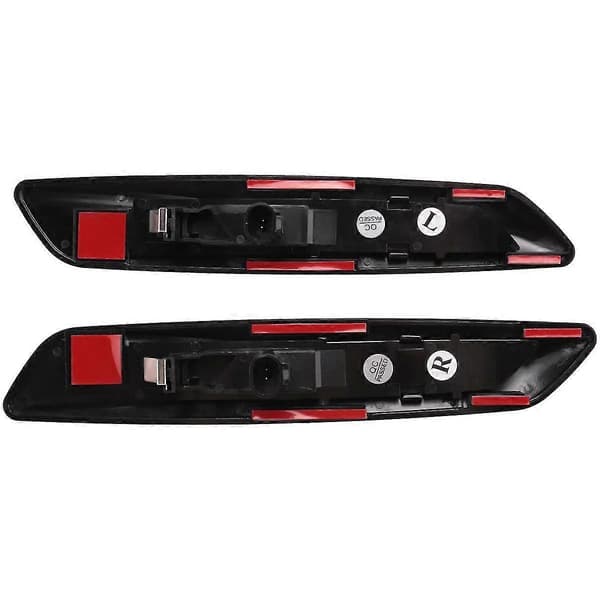 2 st Kat Blinkers LED Bil Dynamisk Sidomarkeringsblinkers Signallampa för- E60 E61 E81 E black