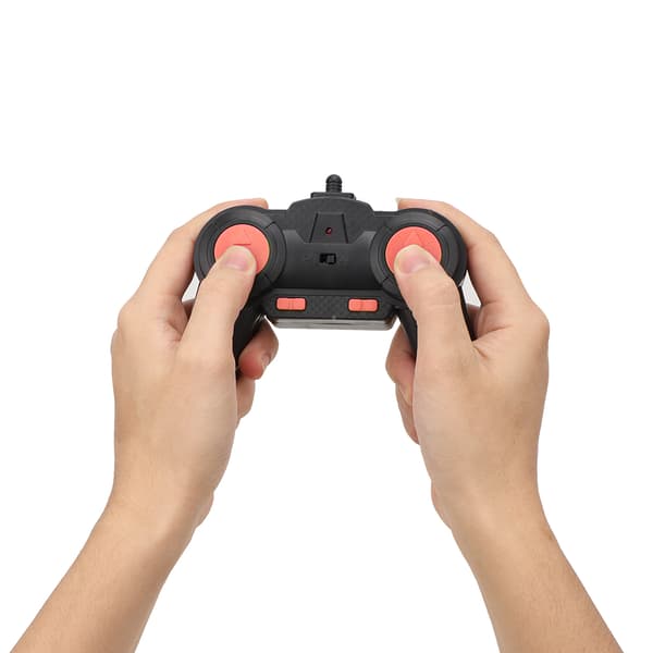 Fjernstyret Mini Plastbil med Dobbeltsidet El 360° Rotation Børnelegetøj (Orange) 0.8