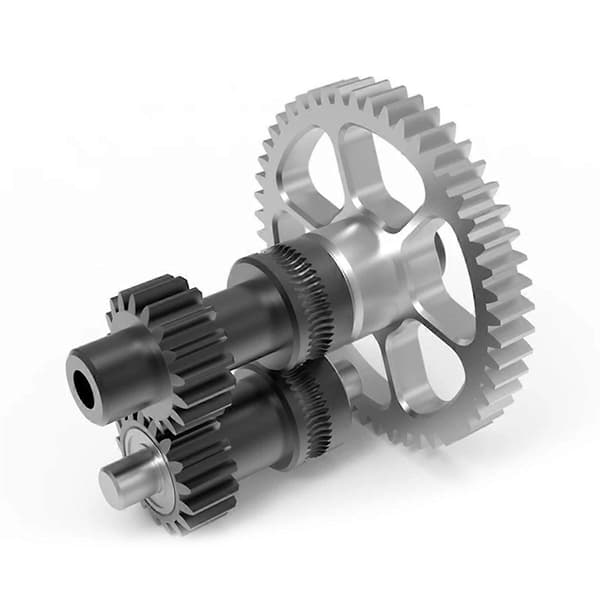 CNC Spur Gear Nano Coating One-Piece Rustfrit Stål Gear Ekstruder Gear til Mini Ekstruder til V0 3D Printer SilverBlack