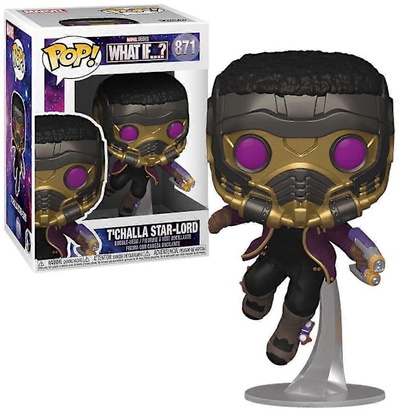 T'Challa Star-Lord Hvad nu hvis...? Pop! Marvel Vinyl Figur Multicolor One Size