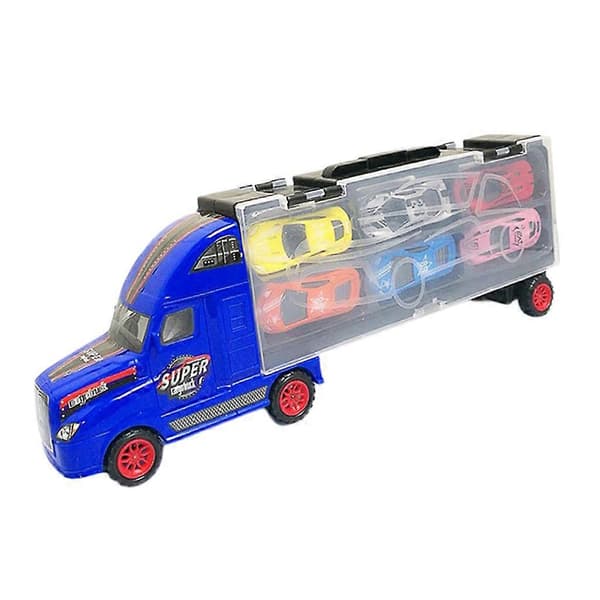 Transportabel Container Lastbil Transport Bilholder 12 Legering Støbt Modelbiler