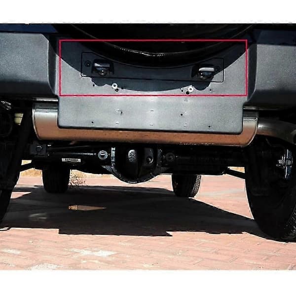 Nummerpladelygteholder til Wrangler JK 2007-2018 Uden Pære Nummerpladelygtehus 68 black