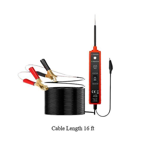 Bilkrets Tester 16ft 6V-24V DC Testlys Bil Kortslutningstester Multi 16ft