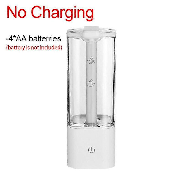 550ml Sähköinen nestesaippua-annostelija Automaattinen etäisyyden induktiolataus/paristo Käsidesinfiointiaineen annostelija desinfiointigeelille white-Battery type