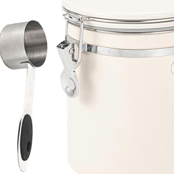 Kaffedåse Gadgets Kaffeopbevaringsbeholder til Te Kager Kaffebønner Sølv 1,2L Optional Beige White 1.5L