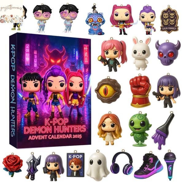 Helgrea! Kpop Devil Hunter Adventskalender Julgransdekoration Akrylhänge