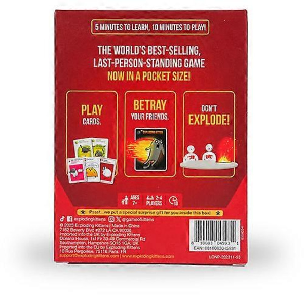 Grab & Game Exploding Kittens Party-spill for morsom og engasjerende bordspilling