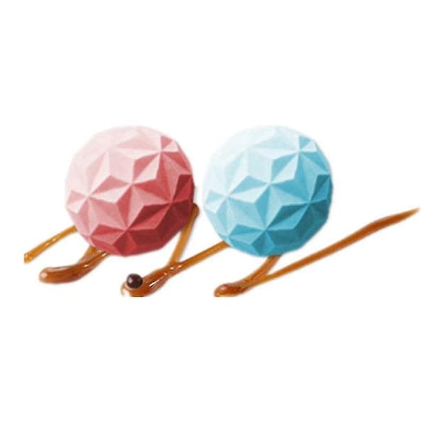 Isterningebakker 6 huller Diamant Silikone Kage Chokoladeforme til bagning Dessert Isform Moule Mousse Kageforme
