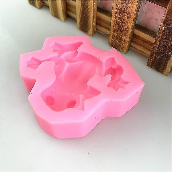 Kageforme Simulerer Frøformede Gipsforme DIY Sød Frøform Kagedekorationsform 2 stk