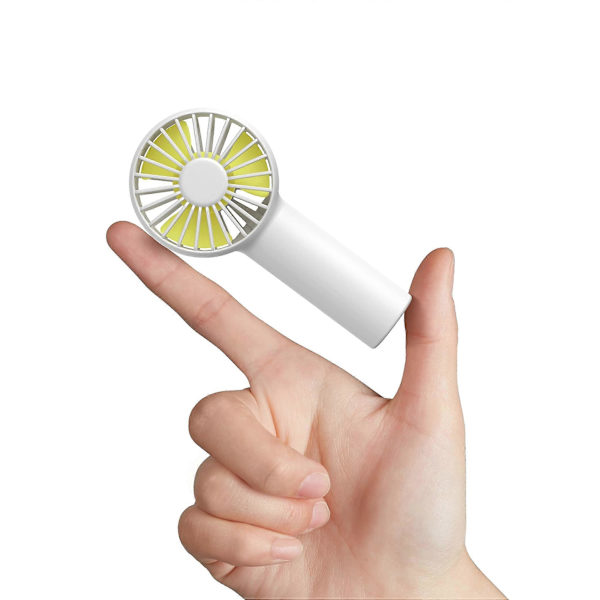 Mini batteridriven handfläkt (vit)