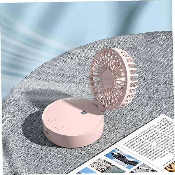 Mini Desktop Spray tuuletin paristolla (vaaleanpunainen)