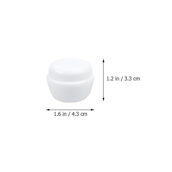 15 stk. tomme creme krukker