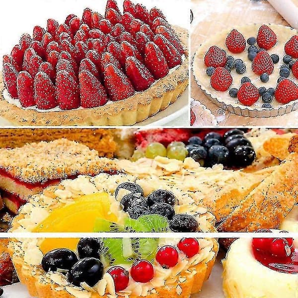 12 Mini Kakformar Cheesecake Kopp Non-Stick Muffin Cupcake Bakplåt