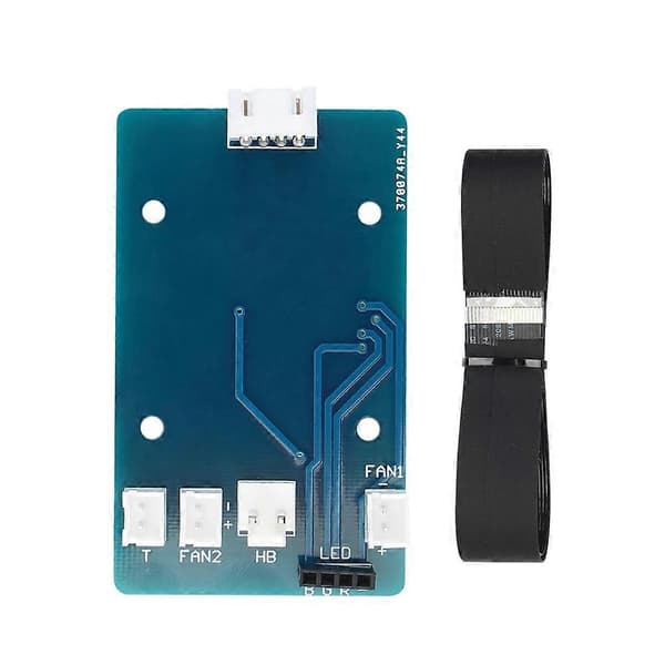 Hot End PCB Adapter Board Kabel Dyse Ekstruder Silikon Hals Håndtak Termistor Rør Varmeblokk Kit for blue  silver
