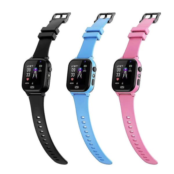 Smartklokke for barn Gsm Sim Sos Samtale Telefon Spill Klokker Gutter Jenter Barn Gave Rosa Pink