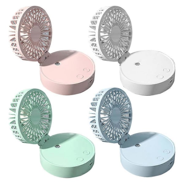 Mini Desktop Spray tuuletin paristolla (vaaleanpunainen)