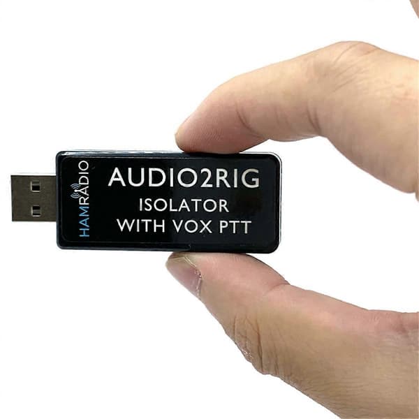 AUDIO2RIG USB-ljudkortskontakt för amatörradio, ICOM affärsradio stöder PTT-kontroll Black
