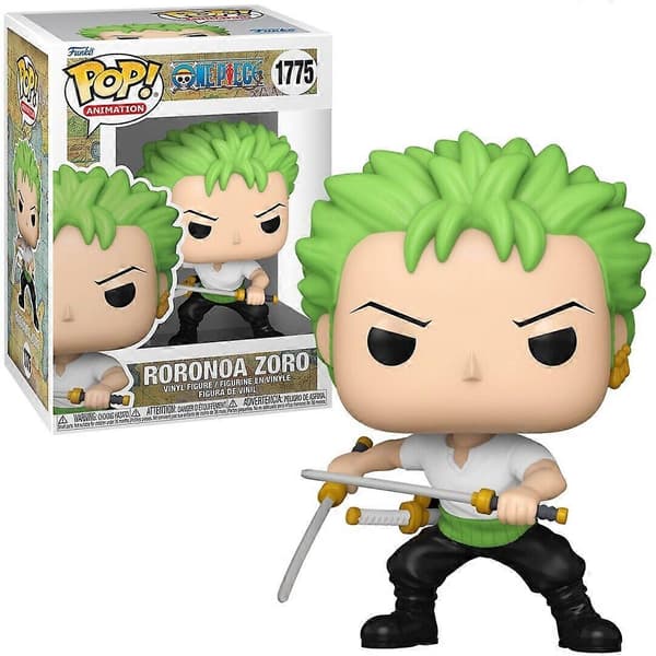 Roronoa Zoro (Tre Sværd Stil) One Piece Pop! Anime Vinyl Figur Multicolor One Size