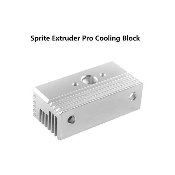 5 stk. køleblok til Sprite Extruder 3D-printertilbehør til Ender3 S1 Plus Pro/CR10 Smart Pro/-3 V3 SE Etc Silver