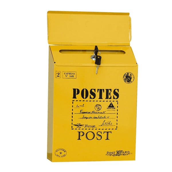 Vintage Retro Väggmonterad Brevlåda Post Brev Tidningslåda Vattentät
