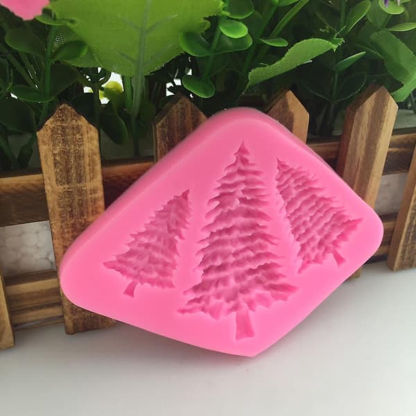 Kakeformer Nye juletre styling aromatiske gipsformer 2 stk