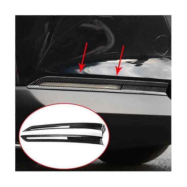 Bil Carbon Fiber Front Bumper Tåkelys Lampe Deksel Trim For -30 2020 2021