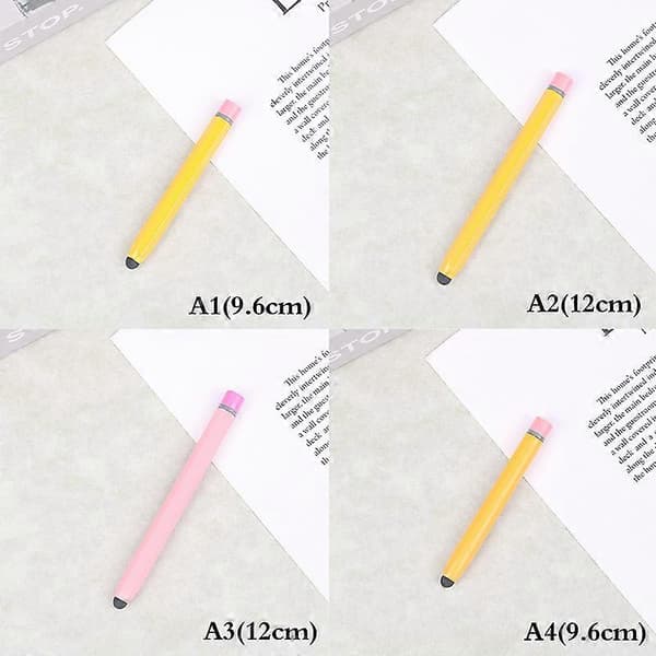 Faux Crayon Touch Pen för Barn Nostalgisk Penna Pekskärm Kapacitiv Penna för Android Iphone Ipad A1