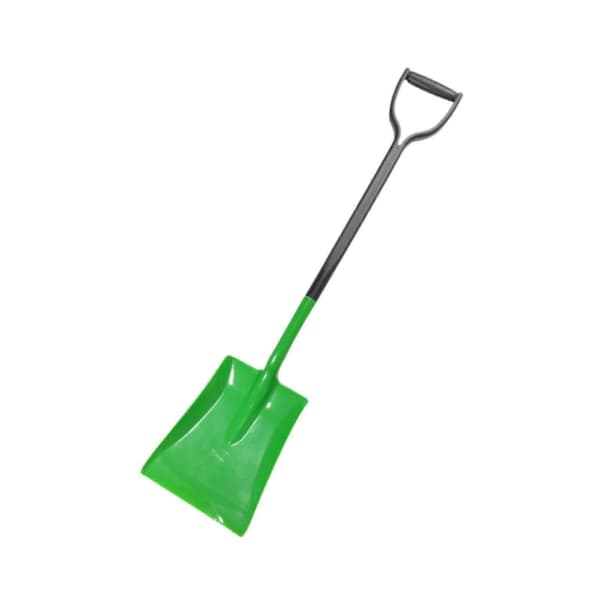 Multifunktionell PVC-skyffel D-format handtag 98 cm lång för jordbruk, robust Green Length 98cm
