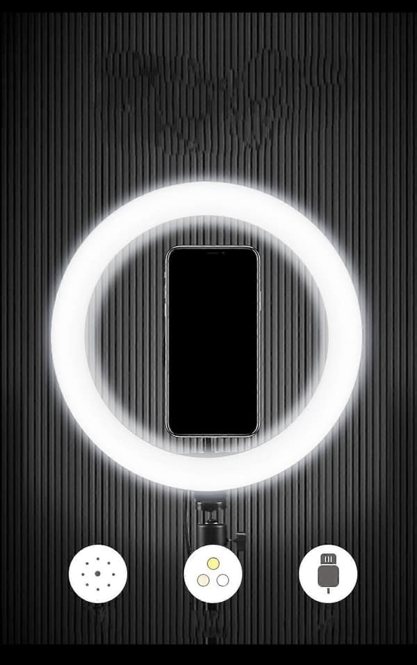 26cm RGB Skjønnhetsring Led Live Fyllys