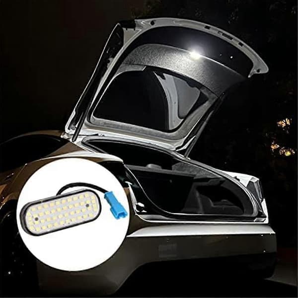 48 LED Bagasjeromslys LED PC ABS Plug and Play Erstatning for Model Y 2021 og oppover Bilinteriørlys