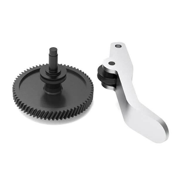 For A1 Mini Nano-belagt Ekstrudergirsett i herdet stål, 3D-printertilbehør SilverBlack
