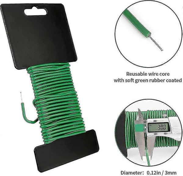 4,8 mm X 8 m Växt Twist Tie Mjuk Belagd Bindning