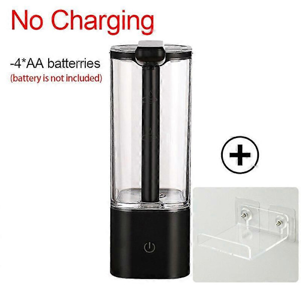 550ml Sähköinen nestesaippua-annostelija Automaattinen etäisyyden induktiolataus/paristo Käsidesinfiointiaineen annostelija desinfiointigeelille Black-Battery type2