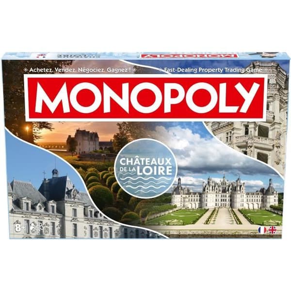 MONOPOLY Châteaux de la Loire - Brädspel - VINNANDE DRAG