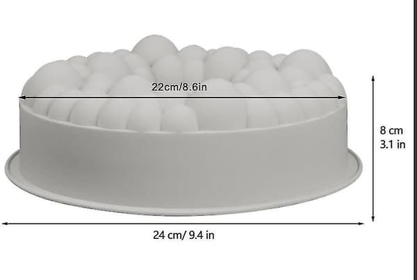 Isterningebakker Runde Kirsebær Boble Kageforme Silikoneform Non-stick Til Bagning Kagedekorationsværktøjer