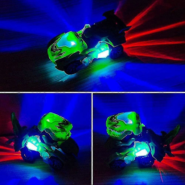 Dinosaurie Transformerande Bil Leksak Elektriska Dinosaurieleksaker Automatisk Transformerande Dinosaurie