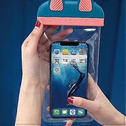 Vanntett telefonpose, helt lufttett, Ipx8 mobiltelefonpose rosa