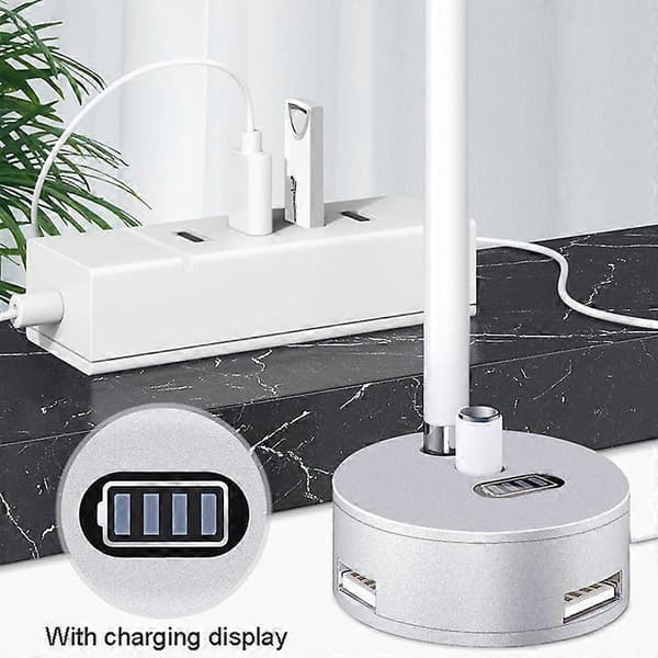 For Apple Pencil 1 3 USB-port ladebase i aluminium A48-2 Silver