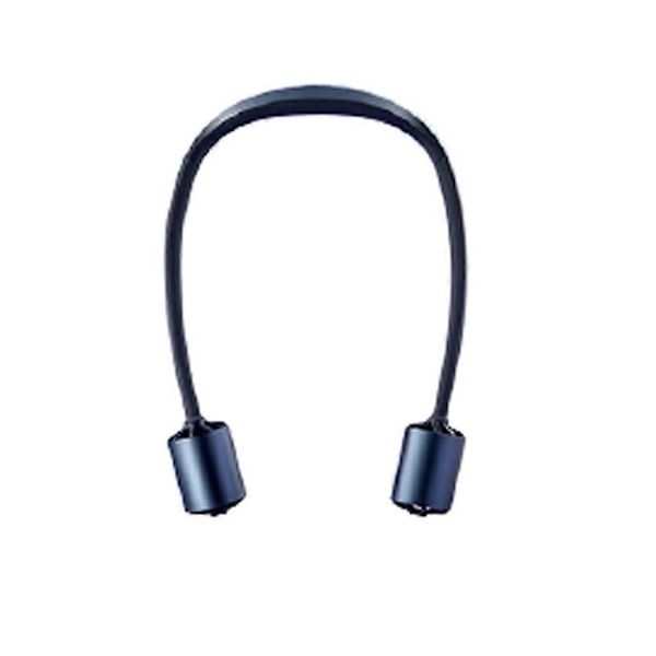USB puettava ladattava urheilutuuletin (sininen)