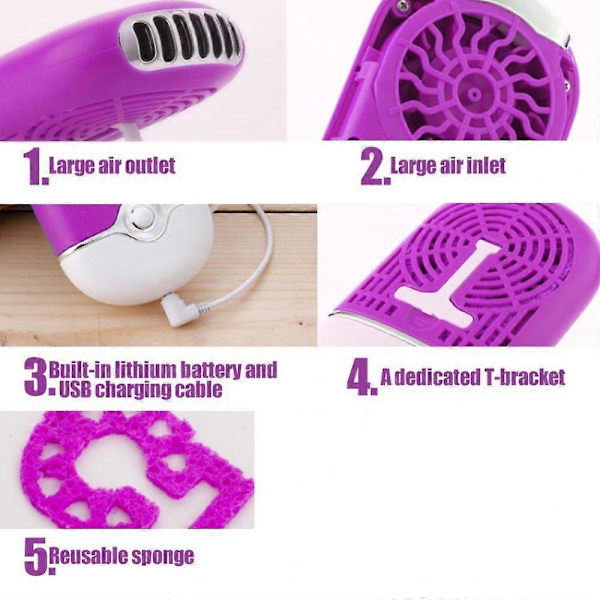USB Mini Kannettava Tuulettimet Ladattava Sähköinen Terätön Kädessä pidettävä Ilmastointi Jäähdytysjäähdytys