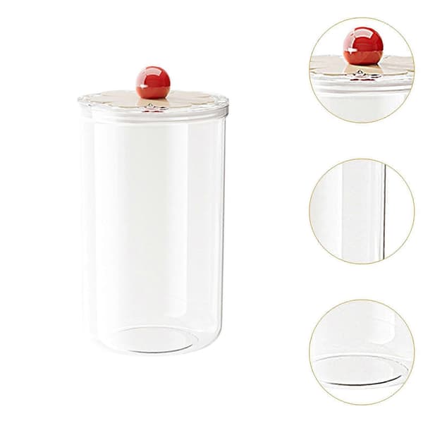 Matbeholder Nøtter Beholder for Kaffebønner Mel Oppbevaring Tørr Mat 900ml Clear 2000ml
