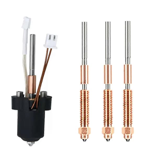 Keramisk varmeblok-sæt 0,4 mm Quick-Swap integreret dyse til K1C K1 MAX 3D-printerdele Black