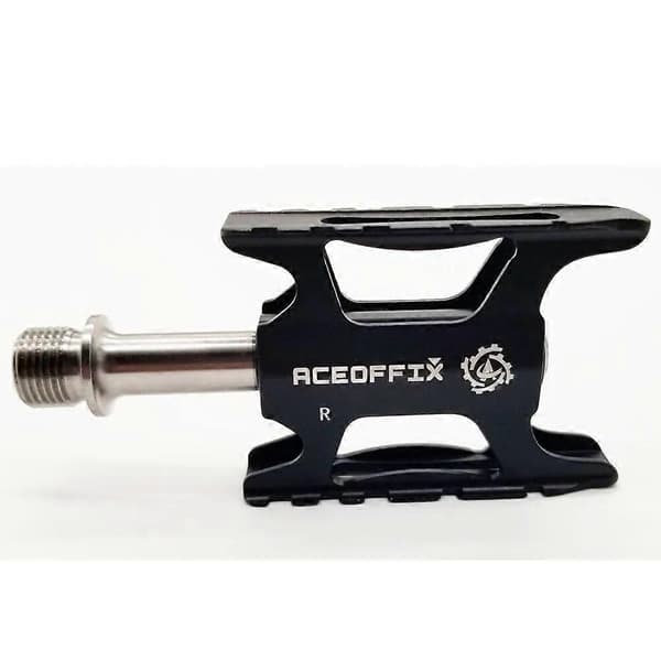 Ultralette CNC pedaler med fuld titanium aksel til Brompton foldecykel 161g et par silver