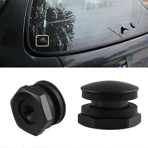 3X Bagrude Glas Stiver Hardware Kit Passer til 92-95 Hatchback EG6 Sort