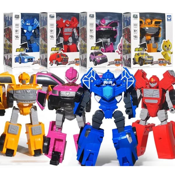 MiniForce X Volt Robot Leker Actionfigurer Simuleringsbil Deformasjon Mini Leke Lucy Lucy With Original Box