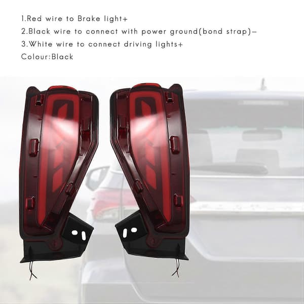 1 Par LED Reflektor Bremselys Baklykt Passer 2015-2017 For Fortuner