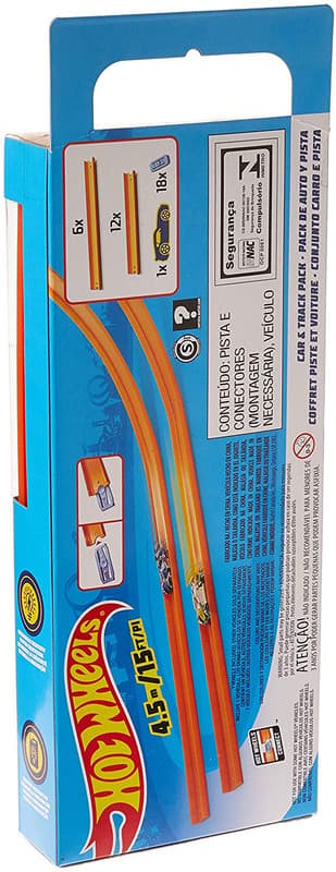Rak spårbyggare med Diecast och Mini Car Toy Pack