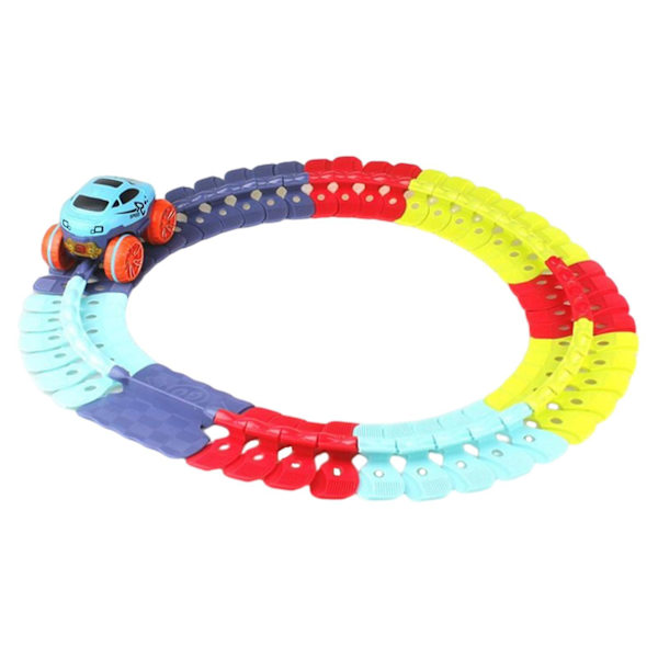 Bilbana Flexibel Utbytbar Bilbanor för Pojkar Flickor Barn 46pcs Track