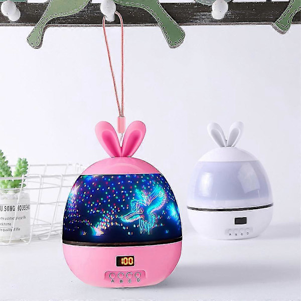 LED-stjerneprojeksjonslys roterende stjerneunivers USB julelys