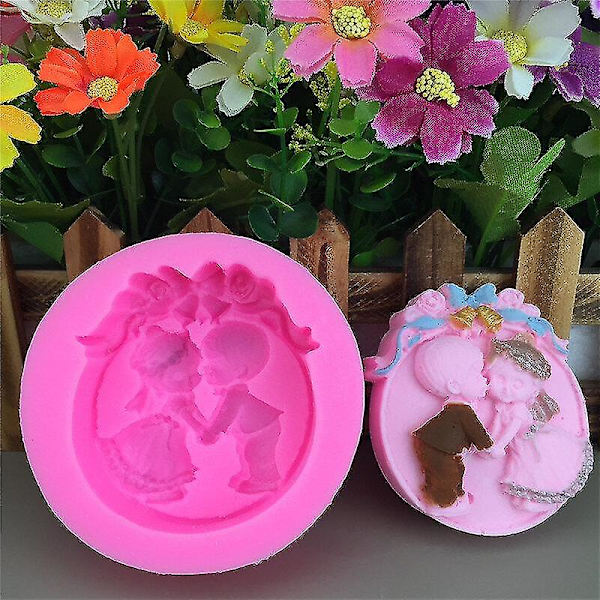 Kakeformer Nye DIY Par Styling Aromatisk Gipsform 2 stk
